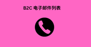 B2C 电子邮件列表